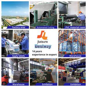 สระน้ำอุ่นเป่าลมกลางแจ้งรุ่นปรับแต่งได้ Jilong Avenli 14015EU V23 ลายไม้สี่เหลี่ยมสำหรับสวน - Product Image 5