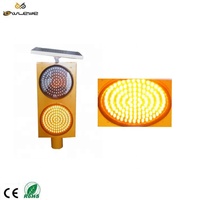 Clignotant solaire double haute intensité en métal, autonomie de 50 000 h pour avertissement de danger et éclairage de sécurité routière, portable