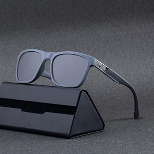 แว่นกันแดดโพลาไรซ์กรอบสี่เหลี่ยมลาฟูมาสำหรับผู้ชาย UV400 ป้องกันแสงแดดประเภทที่ 3 กรอบพลาสติกสีดำและกรอบโลหะ - Product Image 4