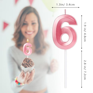 Velas de Cera con Número para Pastel, Decoración para Fiestas, Venta al por Mayor, Números del 0 al 9 - Product Image 2