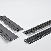 Plinthe encastrée en alliage d'aluminium de 1 cm, 2 cm, 3 cm, 4 cm, 6 cm de hauteur pour créer des effets visuels de suspension murale