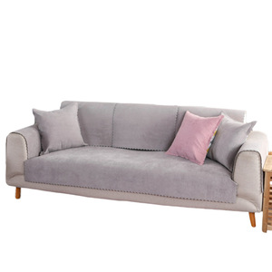 <b>Sofa</b> Cover Solid Color Polyester <b>Waterproof</b> Machine Washable All Season Non Slip Fit For <b>Sofa</b> Cushions - Product Image 5