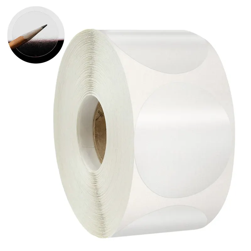 500pcs Waterproof Transparent Labels Round Packaging Label Self-adhesive Letter Sealing Sticker 20 25 30 35 38 45 50mm