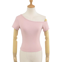 CROP TOP COURT D'ÉTÉ À ÉPAULES DÉCOULÉES Runwaylover