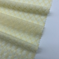 Tissu en crêpe extensible jacquard à petits diamants semi-transparent, tissu texturé et délicat pour chemisiers et lingerie