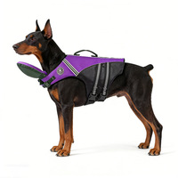 Gilet de sauvetage premium pour chien avec poignée de levage robuste, bandes réfléchissantes et flottabilité élevée pour les loisirs aquatiques estivaux