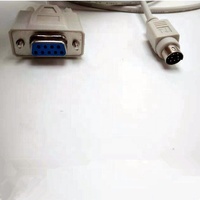 Cable de módem nulo DIN6M a DB9 Female Serial RS232