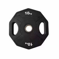 Plaque de pare-chocs en caoutchouc avec logo personnalisable 10-55 lb Plaque de remplacement 5-25 kg Acier en fonte Capacité d'haltères 20kg Matériau PU