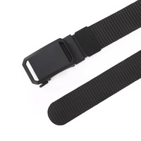 Cinturón Táctico de Nailon Resistente para Hombre, Cinturón de Tela para Exteriores, Muestra Gratuita Personalizada, 3/8 cm, Negro y Verde