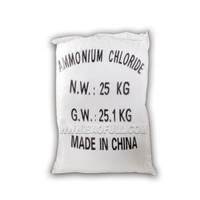 Cloruro de Amonio (NH4Cl) Marca Baofull, Grado Industrial, Cristal Blanco, Densidad 1.5, para Galvanizado y Electroplateado, 99.5% Mínimo