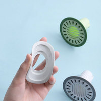 Crépine de Vidange d'Évier et Couvercle de Siphon de Sol Universel Auto-Fermant en PVC, Durable et Anti-Insectes pour Cuisine et Toilettes