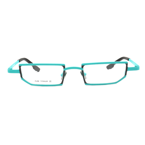 7748 Fasion 100% tinh khiết <span class=keywords><strong>Titanium</strong></span> kính khung hình đầy đủ quang học Khung kính màu xanh Chặn ánh sáng đọc sách và cận thị kính - Product Image 1