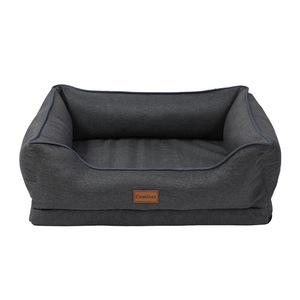 럭셔리 정형외과용 메모리폼 강아지 침대 맞춤형 로고 애완동물 소파 사계절 편안함 클래식 미끄럼 방지 - Product Image 5