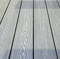Planches de terrasse extérieures en composite bois-plastique (WPC) à grain de bois profond pour jardin, patio et terrasse
