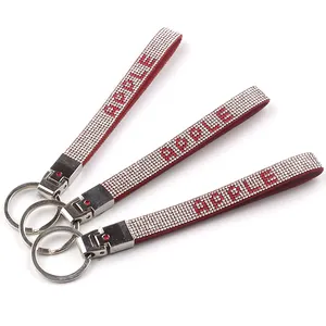 Bling Bling Kristall Short Strass Lanyard Custom ized Letter Strass Lanyard