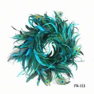 Ghirlanda floreale piuma di natale ghirlanda per la porta di casa finestra della parete della festa di nozze di ringraziamento autunno autunno decorazione - Product Image 5