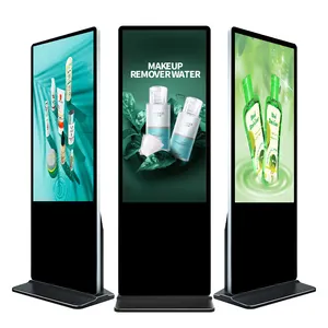 32 inç kapalı android 4K dijital tabela video medya totem kiosk zemin lcd dokunmatik reklam ekranı