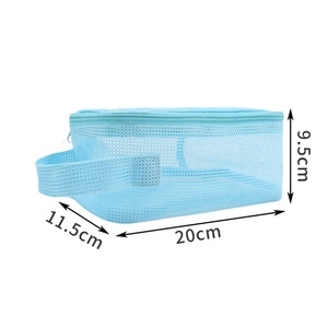 Bolsa de malla ahuecada de gran capacidad al por mayor, bolsa de baño duradera portátil ligera, bolsa de playa - Product Image 6