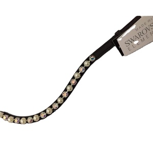 Ecuestre de perlas y cristales AB caballo frente banda asequible de lujo de moda con espalda abierta cinta adhesiva en bucle - Product Image 1
