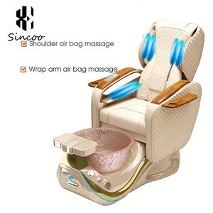 Luxury Beauty Foot Spa Full Body Spa Manicure Nail Massage Pedicure Chair Fiberglass <b>Basin</b> with Mist Pedicure Chair - Product Image 3