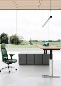 Modern Style Electric Height Adjustable Metal Executive <b>Office</b> <b>Computer</b> Desk Convertible Table for CEO <b>Office</b> - Product Image 3