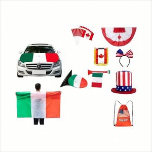 Coffret Cadeau Souvenirs 2026 : Drapeau Personnalisé et Maillots de Football Nouveauté, Housse de Capot de Voiture Parfaite pour les Événements de Thanksgiving - Product Image 1