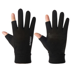 Gants de sport à séchage rapide avec logo personnalisé, poignets côtelés, antidérapants, compatibles écran tactile, pour la conduite en extérieur, le camping et les activités quotidiennes - Product Image 2