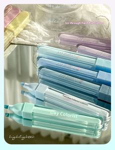 Bolígrafo fluorescente con purpurina de alto valor de color para estudiantes, gran capacidad, 0,5mm de ancho de escritura, cielo estrellado, plástico dibujado a mano - Product Image 2