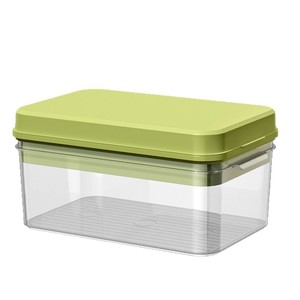 Bac à glaçons avec boîte de rangement, en plastique carré de qualité alimentaire, congélation rapide, grande capacité, pour usage domestique - Product Image 3