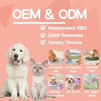 Tapis de léchage en silicone à motif solide pour animaux de compagnie, gamelle anti-glouton écologique pour chiens et chats, matériau sûr et imperméable pour le plaisir des animaux