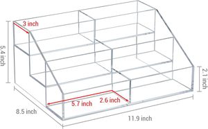 3 Tier hiện đại cao cấp rõ ràng Acrylic tầng lưu trữ CD giá - Product Image 4