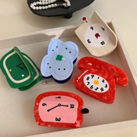 Liwu Nieuwe Stijl Gepersonaliseerde Creatieve Schattige Cartoon Design Acetaat Wekker Telefoon Acetaat Haarspeld voor Vrouwen
