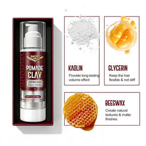 BARBERBATTLE - Arcilla para Peinar el Cabello para Hombre, Texturizante, Sin Residuos Grasosos, Engrosadora, Mate - Product Image 5