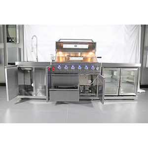 Professional Premium Portable Stainless Steel LPG <strong>Gas</strong> Grill <strong>6</strong> <strong>Burners</strong> 90000BTU Modern Korean Style Outdoor <strong>BBQ</strong> Kitchen Equipment - Product Image 3