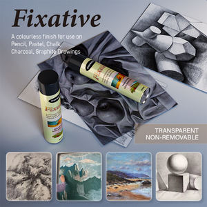 Fixateur professionnel pour artiste, pour <span class=keywords><strong>crayon</strong></span>, pastel et fusain, séchage rapide, modifiable, améliore la couleur et la texture - Product Image 3