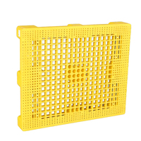 Palette en plastique robuste à 9 pieds pour chariot élévateur, surface en maille, pour entrepôt et logistique
