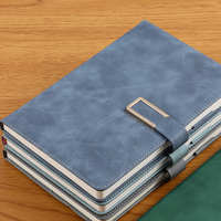 Carnet de notes portable A5 avec boucle magnétique, bloc-notes à insertion latérale, accessoire de papeterie pour le bureau et l'école