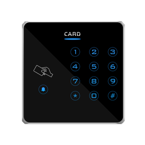 Новая металлическая ультратонкая клавиатура с подсветкой Wiegand26/34 RFID 13,56 МГц считыватель карт контроля доступа бесконтактный считыватель смарт-карт - Product Image 1