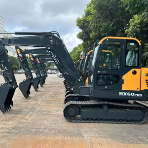 New Model Secondhand Hyundai HX60PRO 6TON Wheel Excavator with PLC & Gearbox for <b>Engineering</b> <b>Construction</b> - Product Image 2