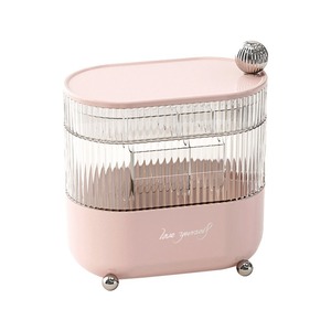 Desktop Storage <b>Box</b> With Partitions 4 In 1 Rotating <b>Makeup</b> Organizer For Skincare Beauty Tools Hair Accessories - Product Image 5