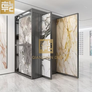 Giá trưng bày gạch đá hoa cương cỡ lớn bằng đá cẩm thạch, giá đỡ đẩy kéo bằng nhựa PVC, kệ trưng bày gạch ceramic đá thạch anh nung - Product Image 1