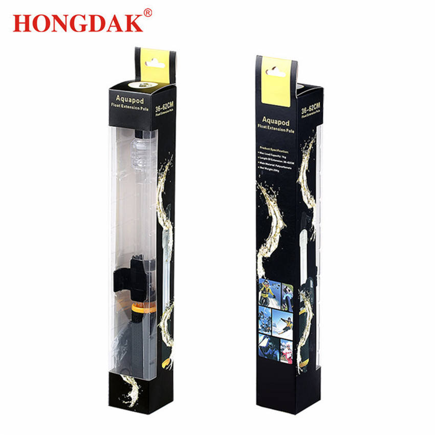 Hongdak Floating Selfie Stick Transparent Monopod Lightweight Retractable Stand for Gopro Screw for Gopro 7 6 5 4 3