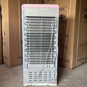 Réfrigérateur vertical rose de 200L, entièrement fermé refroidi à l'air sans gel, adapté aux réfrigérateurs verticaux familiaux à givre complet - Product Image 4