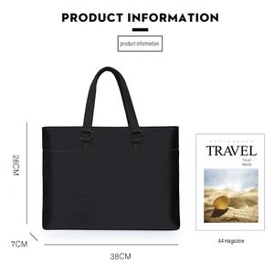 Maletín para Portátil Oxford Personalizado, Impermeable, Carpeta Suave, Bolsa de Conferencia Portátil, Bolso de Mano Unisex para Negocios - Product Image 3