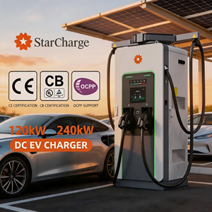 Estación de carga para vehículos eléctricos Starcharge Titan V5 UL CE de 120kW-180kW con pantalla táctil de 104 pulgadas que minimiza el espacio ocupado (750x720mm) - Product Image 1