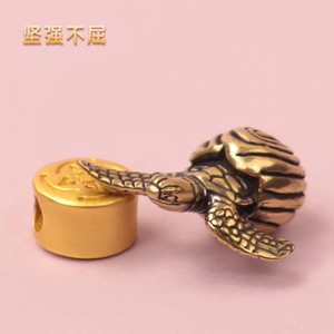 Tartaruga in Ottone Stile Antico e Retrò, Graziosa Piccola Tartaruga Artigianale, Ornamento da Tavolo per Tè, Decorazione per la Casa, Statuetta in Metallo, Regalo Adorabile - Product Image 2