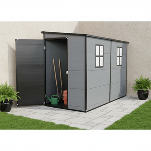 <span class=keywords><strong>Abri</strong></span> <span class=keywords><strong>de</strong></span> <span class=keywords><strong>jardin</strong></span> anti-rongeurs à porte simple en résine plastique avec 2 fenêtres - Product Image 2