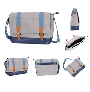 Sac à bandoulière vintage en toile, sacoche classique pour ordinateur portable, sac à bandoulière pour femmes, sac d'école, sac à livres - Product Image 4