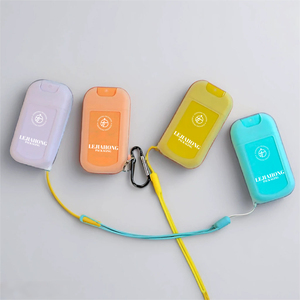 Flacon pulvérisateur <span class=keywords><strong>vide</strong></span> en PP format carte de crédit 20/30 ml pour voyage, désinfectant pour les mains, lotion, parfum rechargeable - Product Image 5