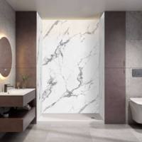 Panneaux muraux de douche en acrylique, imperméables, faciles à nettoyer, pour la rénovation de salle de bain